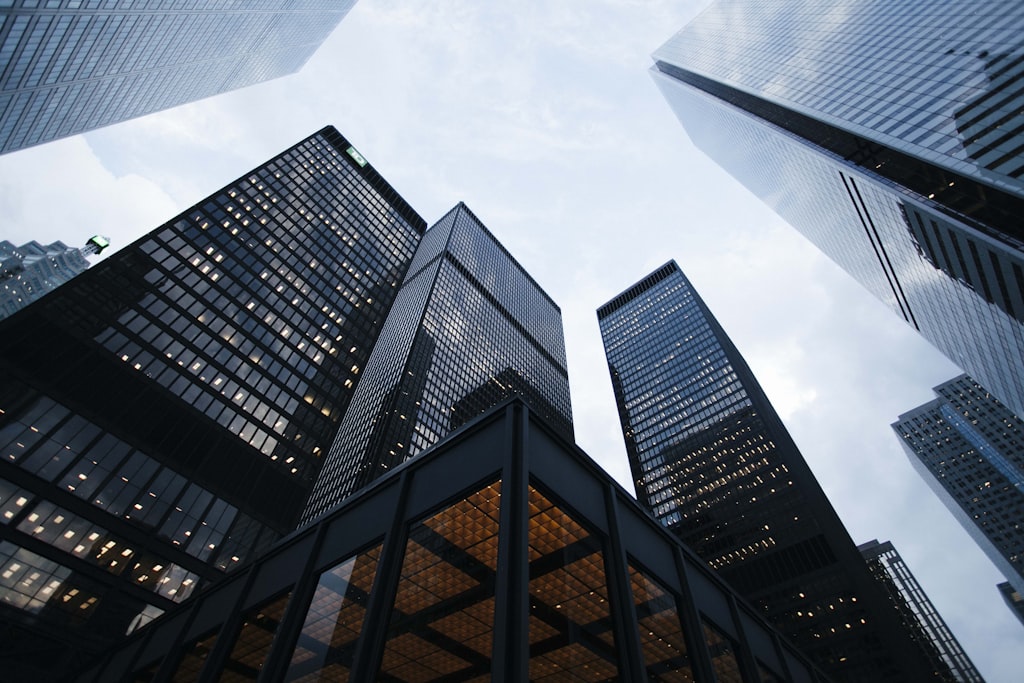 Before — glass skyscrapers